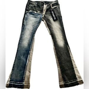 Trendy Multi-Color Flare Jeans for Men